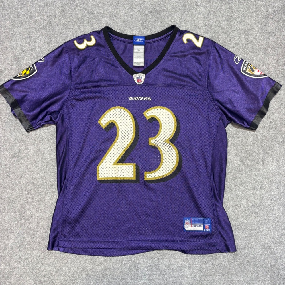 Reebok NFL Baltimore Ravens Willis McGahee 23 Purple Jersey Kids Large 7165W 08